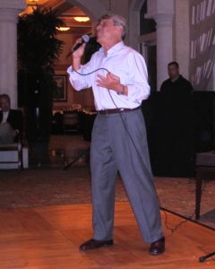 Eduardo singing tango in a family event ASlberto & Monica Gedissman