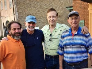 Dinner with Stuart, Yale Gordon, me, and Wayne Lerner. TDP ‘71 Stuart Radloff
