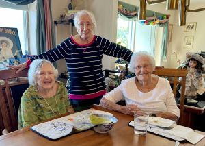 September 2024, best friends having lunch (at 96) Susan Frank