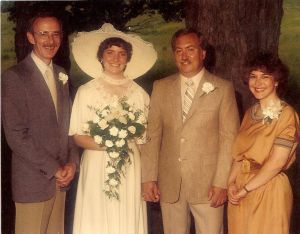 Linda and my Dad on my Wedding Day, July 24, 1983 in Oneonta, New York. Valarie Lynn Paul Bush