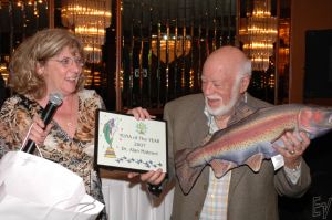 At our annual Radiology party accepting an award on a behalf of Dr. Alan Malmed ARNOLD TYDELL